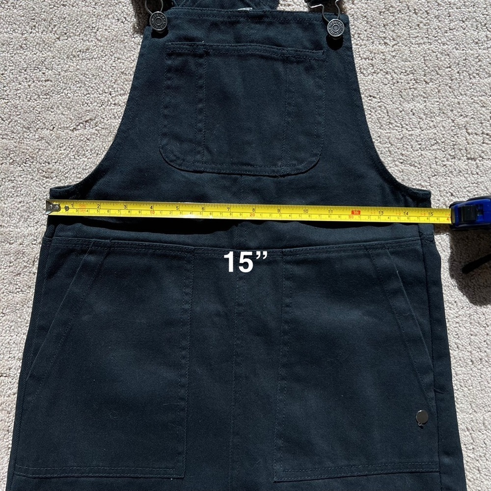 Pull&Bear Black Denim Overall Dress - Picture 13 of 14